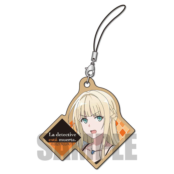 『探偵はもう、死んでいる。』木札ストラップ シャーロット・有坂・アンダーソン